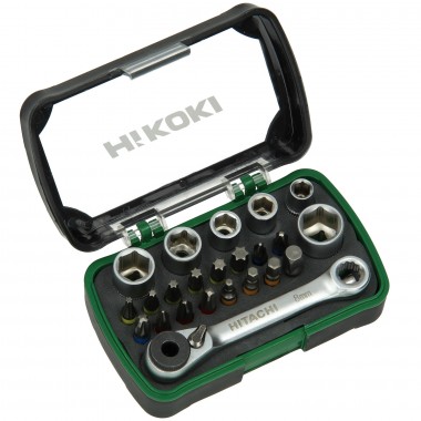 Набор бит и головок (24 предмета) Hikoki 750362