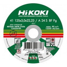 Круг отрезной Hikoki RUH12530 (125x3x22 мм, A24S, тип 41) Круг отрезной Hikoki RUH12530 (125x3x22 мм, A24S, тип 41)
